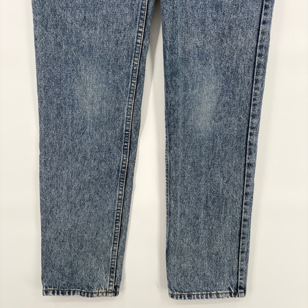 Levis Mens 28x32 505 Student Jeans Blue Acid Wash Vintage 90s Made in USA - Picture 10 of 16